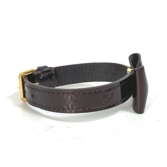 LOUIS VUITTON M6617F MonogramVernis Favorite ribbon accessories Bracelet purple - Picture 5 of 13